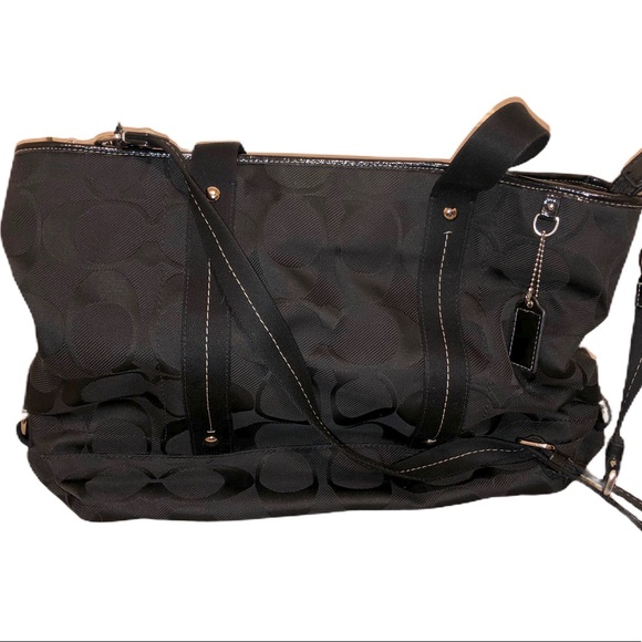 Coach Handbags - COACH Signature C Black Tote Bag Carryall Bag